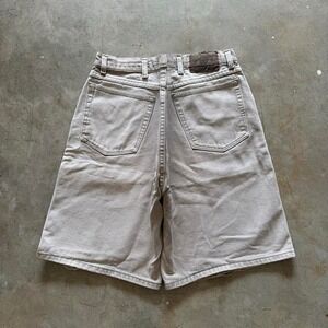 Baggy Cream Wrangler Jorts Denim Jean Shorts Vintage 90s Faded Distressed 38